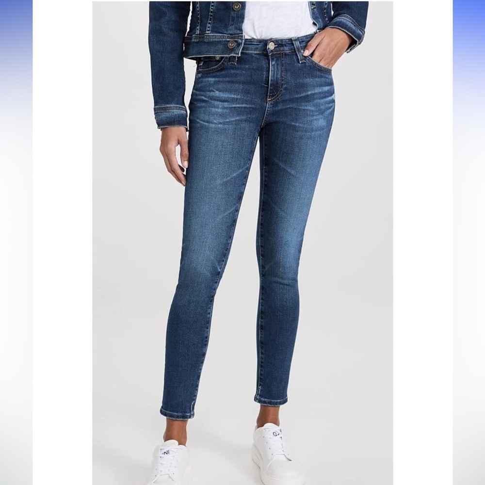 AG Adriano Goldschmied women’s 25R skinny ankle leggings denim jeans (bin B)